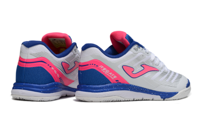 Men's Joma Top Flex IC Indoor & Futsal Low-Tops Football Shoes - White/Pink/Blue
