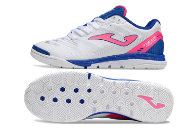 Men's Joma Top Flex IC Indoor & Futsal Low-Tops Football Shoes - White/Pink/Blue