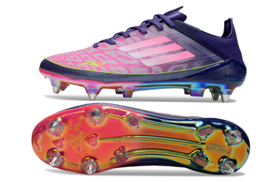 Men's Adidas F50 Elite SG Soft Ground Low-Tops Football Boots - Pink/Purple/Yellow