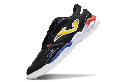 Men's Joma Top Flex TF Artificial Turf Low-Tops Football Shoes - Black/Yellow/Blue