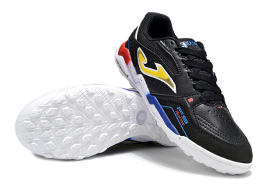Men's Joma Top Flex TF Artificial Turf Low-Tops Football Shoes - Black/Yellow/Blue