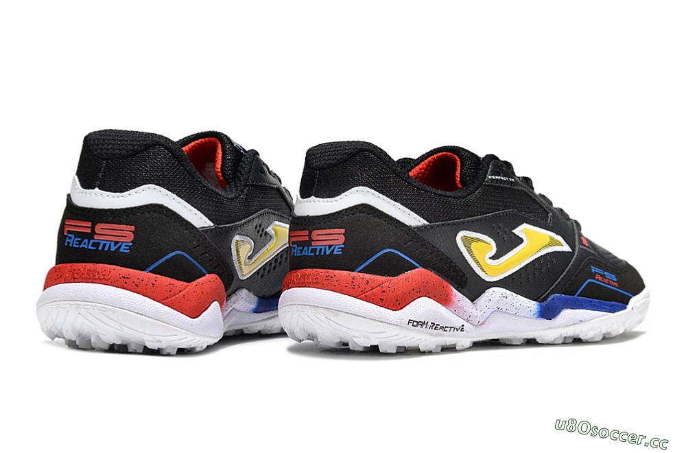 Men's Joma Top Flex TF Artificial Turf Low-Tops Football Shoes - Black/Yellow/Blue 6