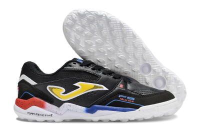 Men's Joma Top Flex TF Artificial Turf Low-Tops Football Shoes - Black/Yellow/Blue