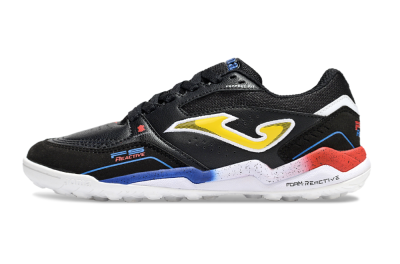 Men's Joma Top Flex TF Artificial Turf Low-Tops Football Shoes - Black/Yellow/Blue