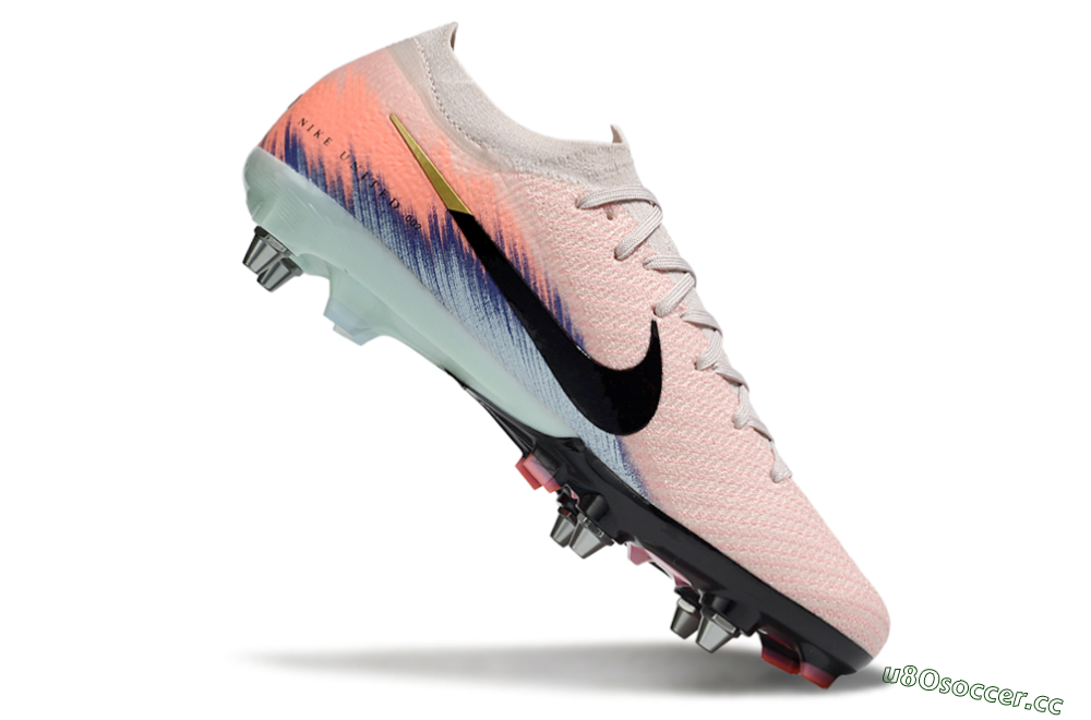 Men's Nike Air Zoom Mercurial Vapor 16 Elite SG Soft Ground Low-Tops Football Boots - Pink/Black/Jade 4