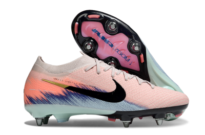 Men's Nike Air Zoom Mercurial Vapor 16 Elite SG Soft Ground Low-Tops Football Boots - Pink/Black/Jade