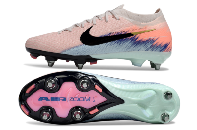 Men's Nike Air Zoom Mercurial Vapor 16 Elite SG Soft Ground Low-Tops Football Boots - Pink/Black/Jade