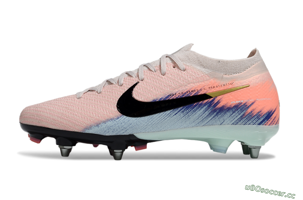 Men's Nike Air Zoom Mercurial Vapor 16 Elite SG Soft Ground Low-Tops Football Boots - Pink/Black/Jade 0