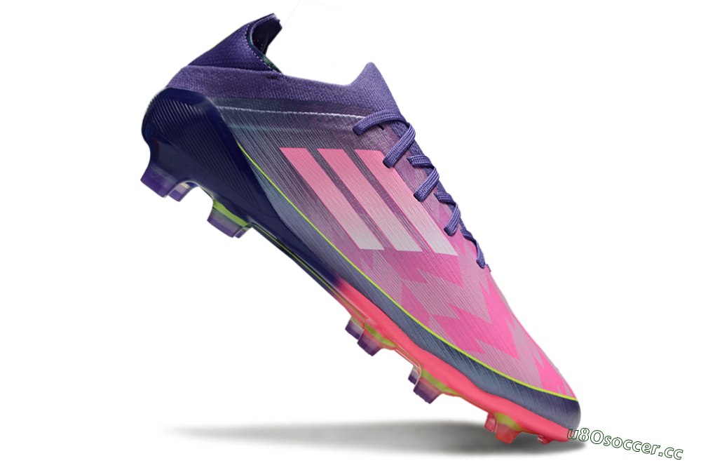 Men's Adidas F50 Elite FG Firm Ground Low-Tops Football Boots - Pink/Purple/Yellow 4