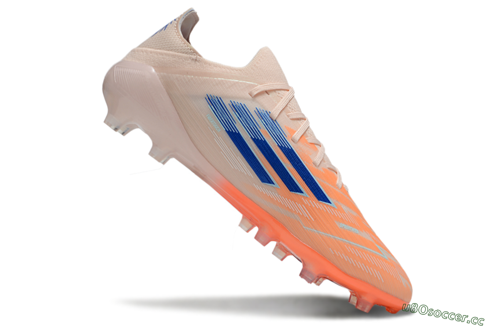 Men's Adidas F50 Elite FG Firm Ground Low-Tops Football Boots - Pink/Blue/Jade 4