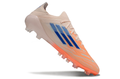 Men's Adidas F50 Elite FG Firm Ground Low-Tops Football Boots - Pink/Blue/Jade