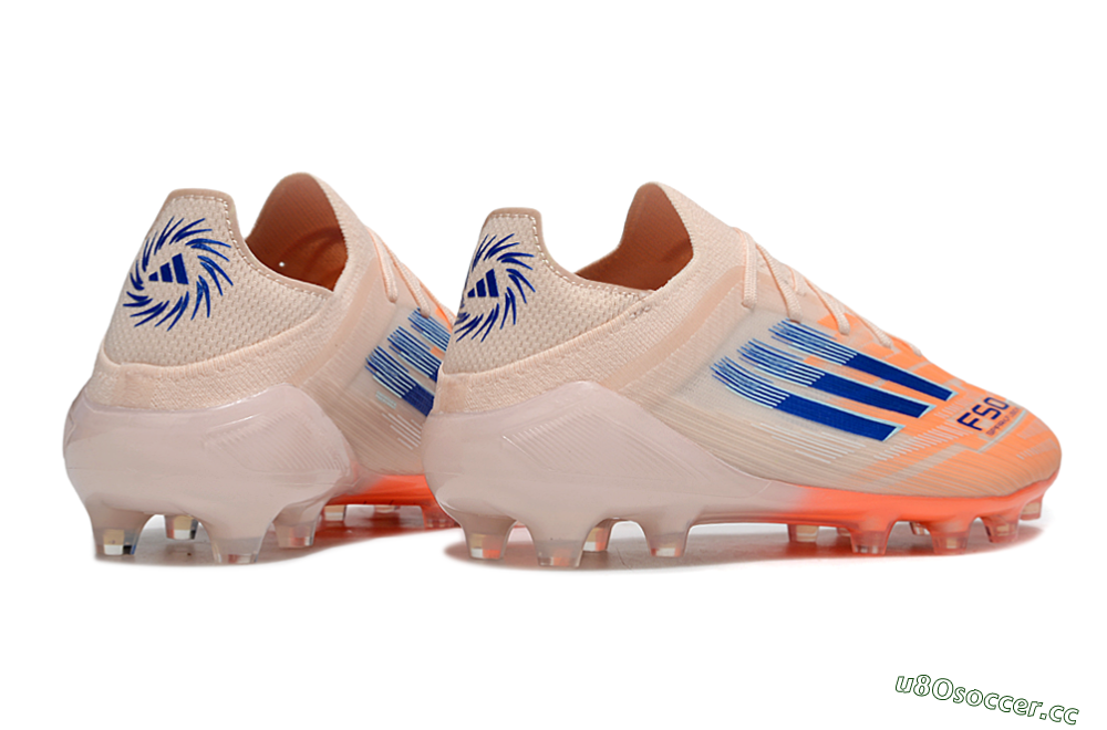 Men's Adidas F50 Elite FG Firm Ground Low-Tops Football Boots - Pink/Blue/Jade 6