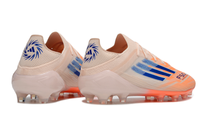 Men's Adidas F50 Elite FG Firm Ground Low-Tops Football Boots - Pink/Blue/Jade