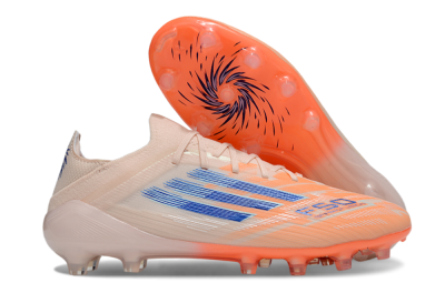 Men's Adidas F50 Elite FG Firm Ground Low-Tops Football Boots - Pink/Blue/Jade