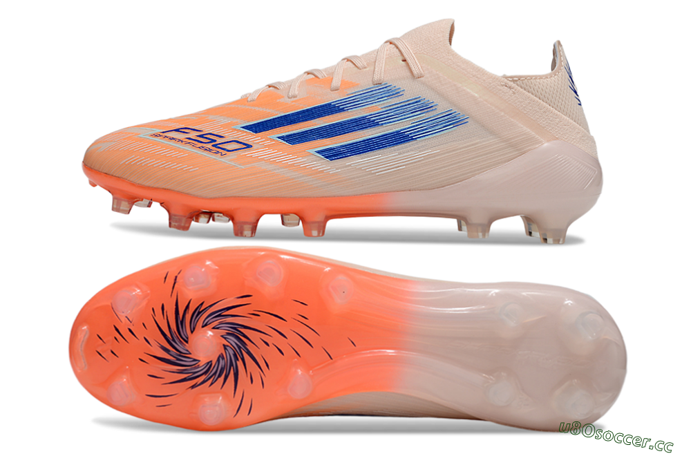 Men's Adidas F50 Elite FG Firm Ground Low-Tops Football Boots - Pink/Blue/Jade 1