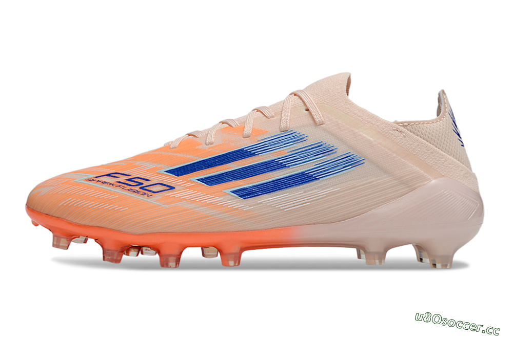 Men's Adidas F50 Elite FG Firm Ground Low-Tops Football Boots - Pink/Blue/Jade 0