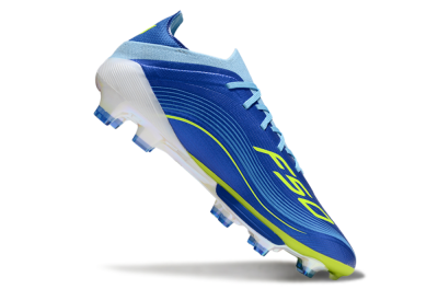 Men's Messi x Adidas F50 Elite FG Firm Ground Low-Tops Football Boots - Blue/Yellow/White
