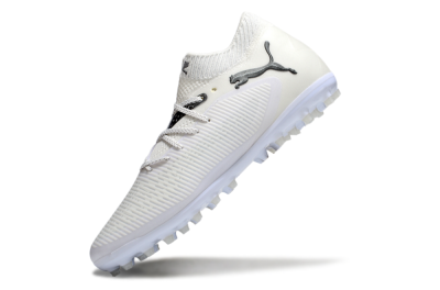 Men's Puma Future 8 Ultimate MG Multi Ground Low-Tops Football Boots - Beige/Black/White