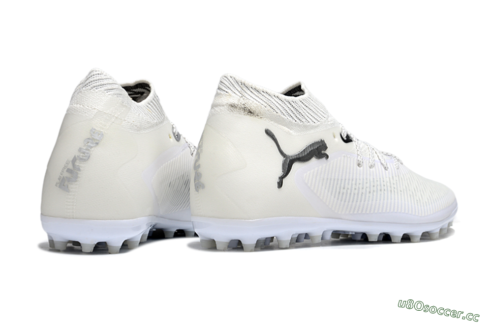 Men's Puma Future 8 Ultimate MG Multi Ground Low-Tops Football Boots - Beige/Black/White 6