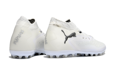 Men's Puma Future 8 Ultimate MG Multi Ground Low-Tops Football Boots - Beige/Black/White