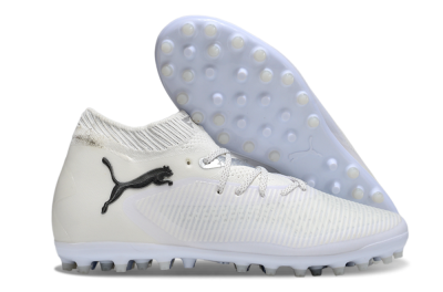 Men's Puma Future 8 Ultimate MG Multi Ground Low-Tops Football Boots - Beige/Black/White