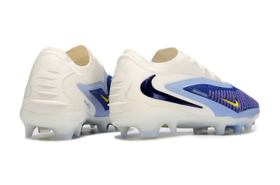 Men's Nike Phantom 6 Elite Low FG Firm Ground Low-Tops Football Boots - Blue/White/Yellow