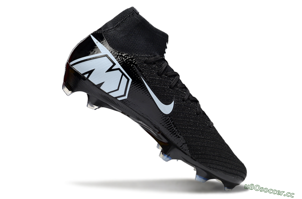 Unisex Nike Air Zoom Mercurial Superfly 10 Elite FG Firm Ground High-Tops Football Boots - Black/Jade/White 4