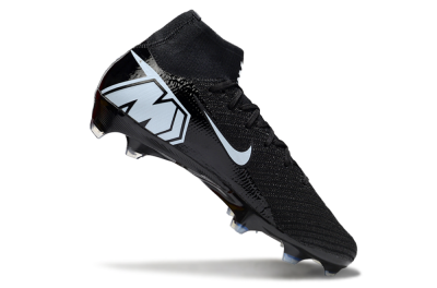 Unisex Nike Air Zoom Mercurial Superfly 10 Elite FG Firm Ground High-Tops Football Boots - Black/Jade/White