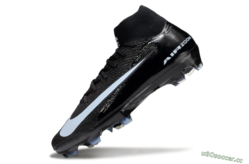Unisex Nike Air Zoom Mercurial Superfly 10 Elite FG Firm Ground High-Tops Football Boots - Black/Jade/White 5