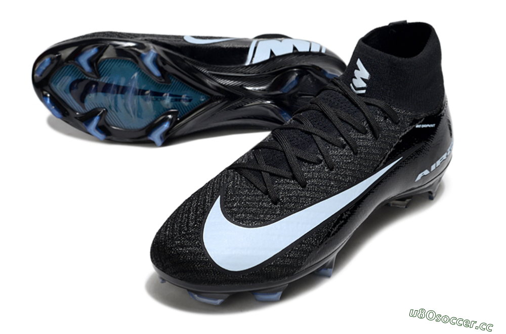 Unisex Nike Air Zoom Mercurial Superfly 10 Elite FG Firm Ground High-Tops Football Boots - Black/Jade/White 3
