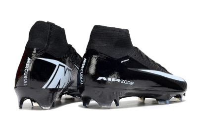 Unisex Nike Air Zoom Mercurial Superfly 10 Elite FG Firm Ground High-Tops Football Boots - Black/Jade/White