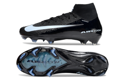 Unisex Nike Air Zoom Mercurial Superfly 10 Elite FG Firm Ground High-Tops Football Boots - Black/Jade/White