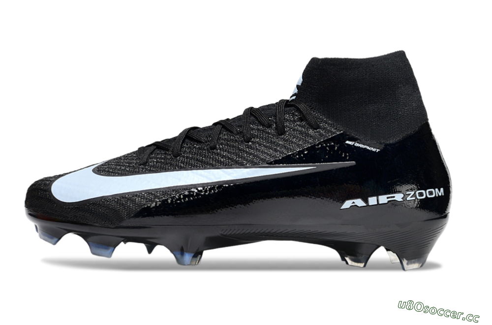 Unisex Nike Air Zoom Mercurial Superfly 10 Elite FG Firm Ground High-Tops Football Boots - Black/Jade/White 0