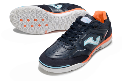 Men's Joma Top Flex IC Indoor & Futsal Low-Tops Football Shoes - Blue/Jade/White