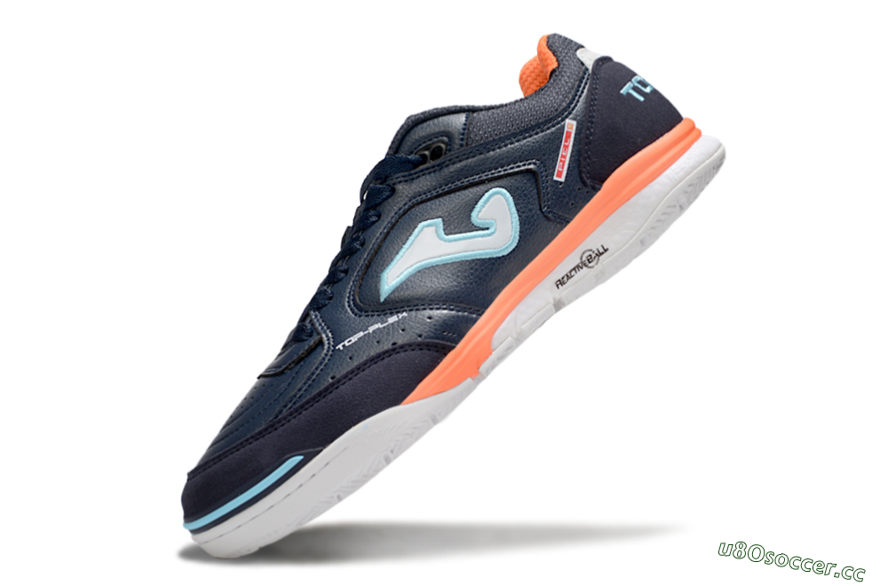 Men's Joma Top Flex IC Indoor & Futsal Low-Tops Football Shoes - Blue/Jade/White 5