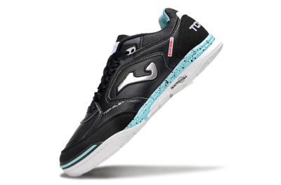 Men's Joma Top Flex IC Indoor & Futsal Low-Tops Football Shoes - Black/Silver/Jade