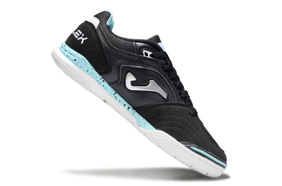Men's Joma Top Flex IC Indoor & Futsal Low-Tops Football Shoes - Black/Silver/Jade