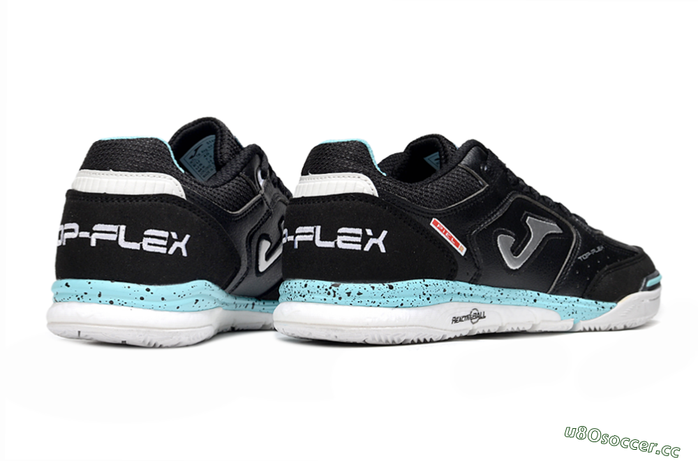 Men's Joma Top Flex IC Indoor & Futsal Low-Tops Football Shoes - Black/Silver/Jade 6