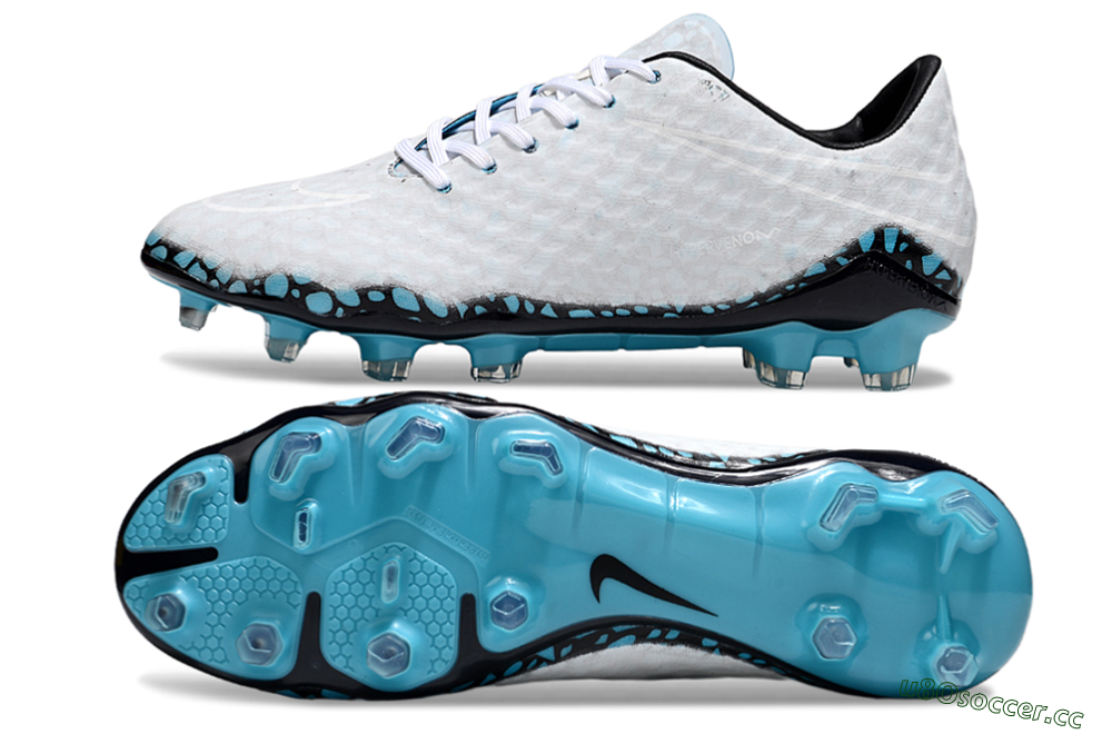 Men's Nike Hypervenom Phantom Rgn SE FG Firm Ground Low-Tops Football Boots - White/Black/Jade 1