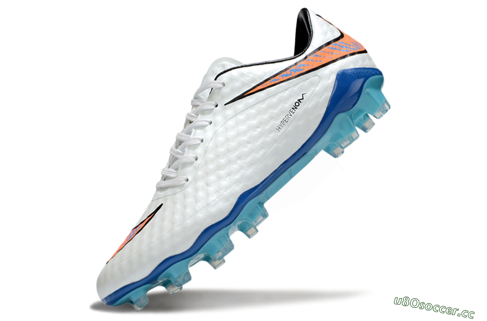 Men's Nike Hypervenom Phantom Rgn SE FG Firm Ground Low-Tops Football Boots - White/Black/Jade 5