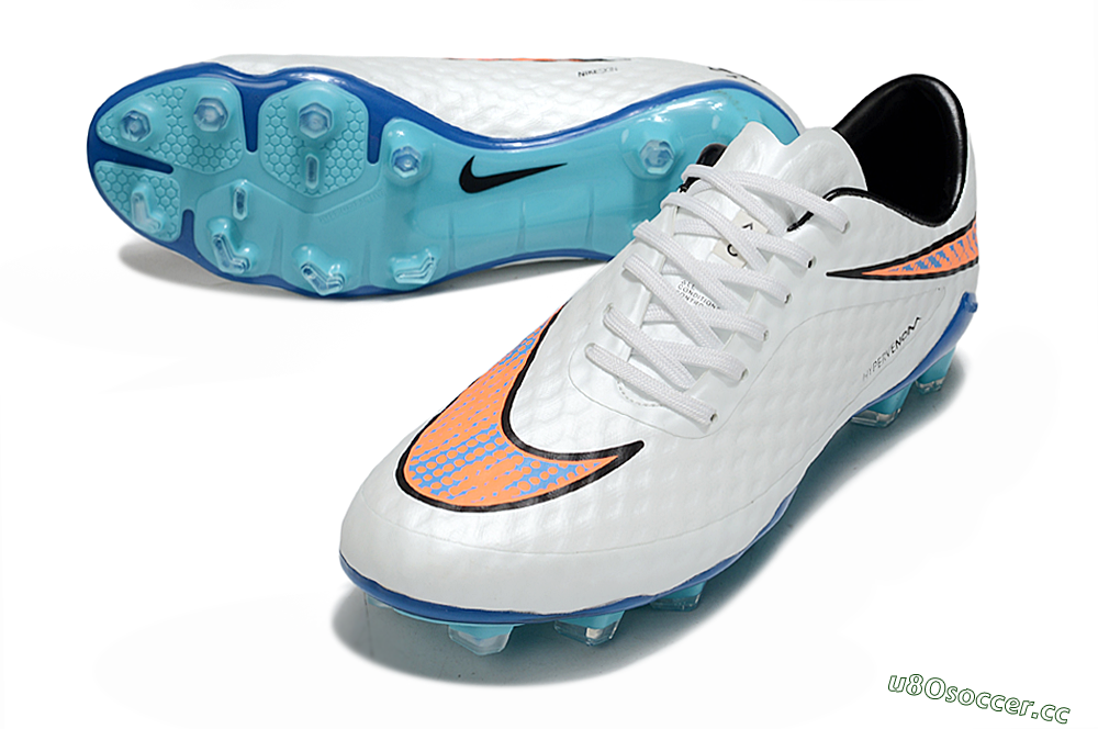 Men's Nike Hypervenom Phantom Rgn SE FG Firm Ground Low-Tops Football Boots - White/Black/Jade 3
