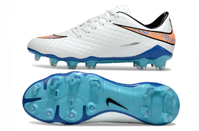 Men's Nike Hypervenom Phantom Rgn SE FG Firm Ground Low-Tops Football Boots - White/Black/Jade