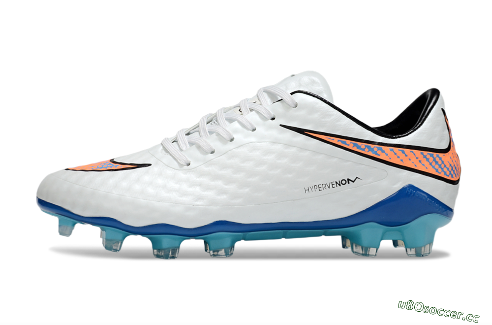 Men's Nike Hypervenom Phantom Rgn SE FG Firm Ground Low-Tops Football Boots - White/Black/Jade 0