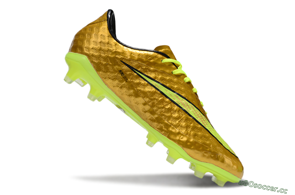 Men's Nike Hypervenom Phantom Rgn SE FG Firm Ground Low-Tops Football Boots - Gold/Black/Yellow 4