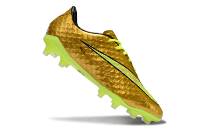 Men's Nike Hypervenom Phantom Rgn SE FG Firm Ground Low-Tops Football Boots - Gold/Black/Yellow