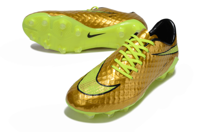 Men's Nike Hypervenom Phantom Rgn SE FG Firm Ground Low-Tops Football Boots - Gold/Black/Yellow