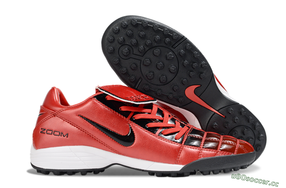Men's Nike Air Zoom Total 90 III TF Artificial Turf Low-Tops Football Shoes - Red/Black/White 2