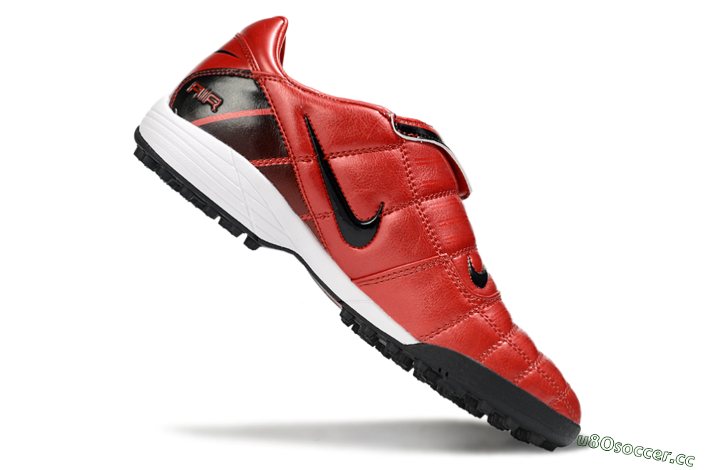 Men's Nike Air Zoom Total 90 III TF Artificial Turf Low-Tops Football Shoes - Red/Black/White 4