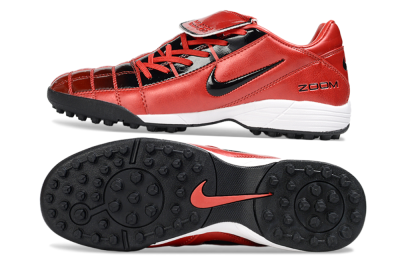 Men's Nike Air Zoom Total 90 III TF Artificial Turf Low-Tops Football Shoes - Red/Black/White