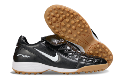 Men's Nike Air Zoom Total 90 III TF Artificial Turf Low-Tops Football Shoes - Black/White